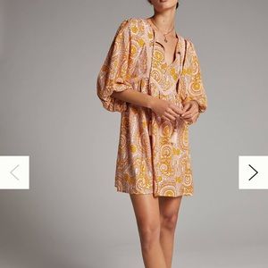 Anthropologie Agathe Lace Mini Dress